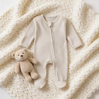 Combinaison Pur Coton Bébé - Gris - Cocon