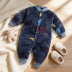 Combinaison Moumoute Bebe Dinosaure - Dinosaure Bleu - Cocon