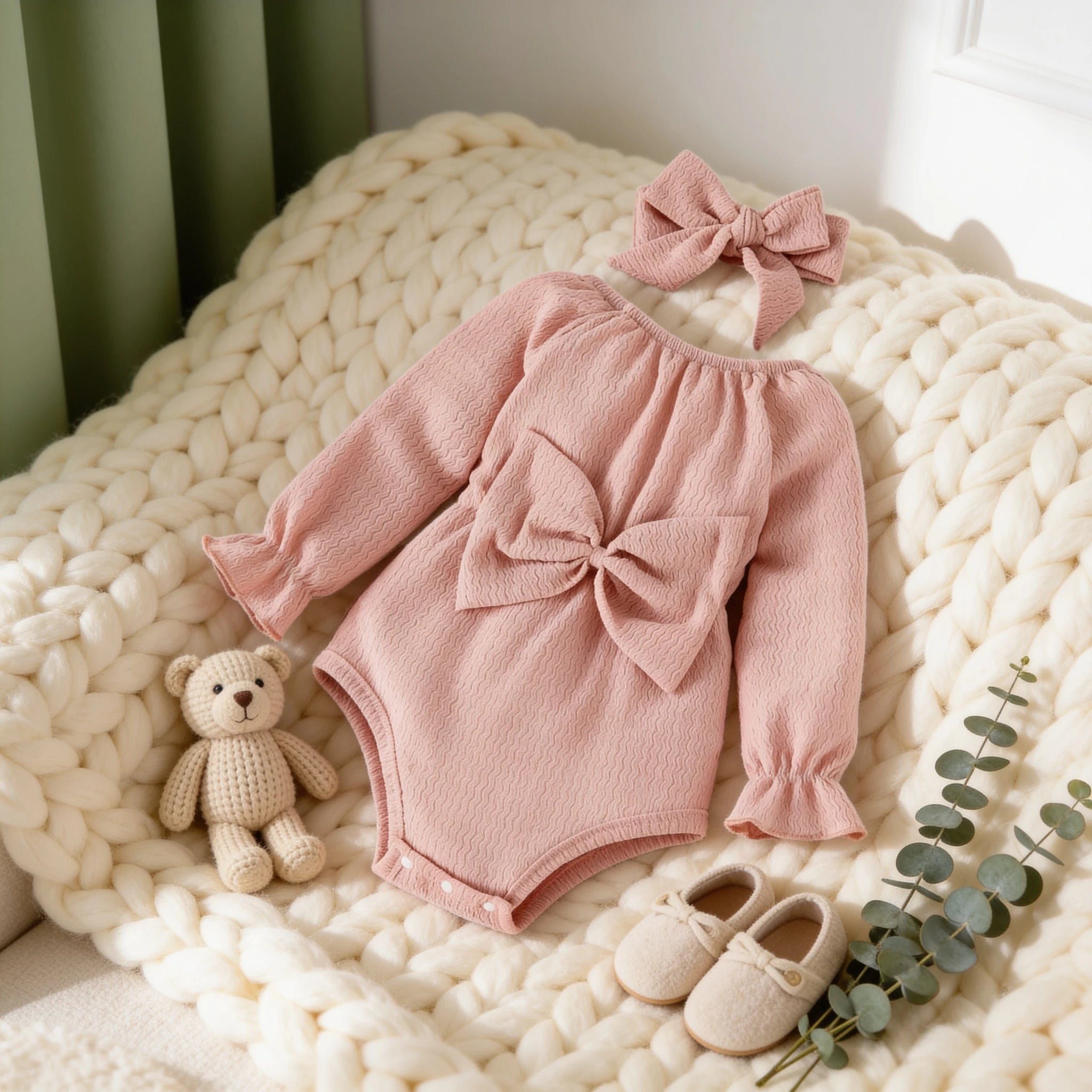 Combinaison Été Bébé Fille - Rose - Cocon