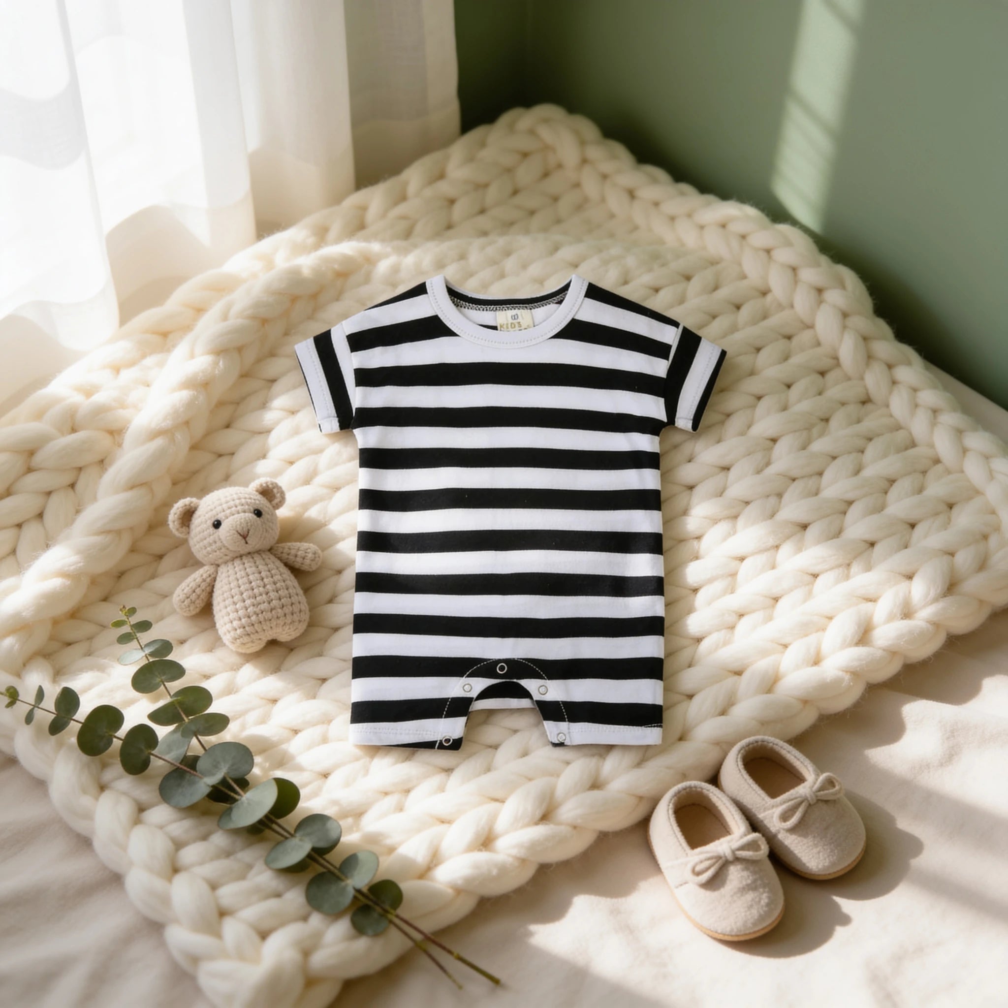 Combinaison Mariniere Bebe - Noir - Cocon