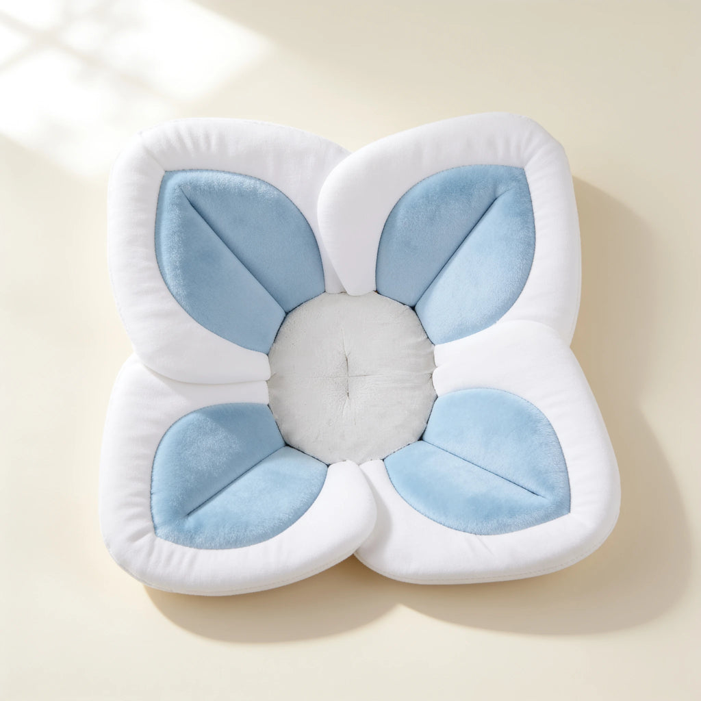 Coussin de baignoire bébé petit compagnon Doudou – coloris Fleur blanche