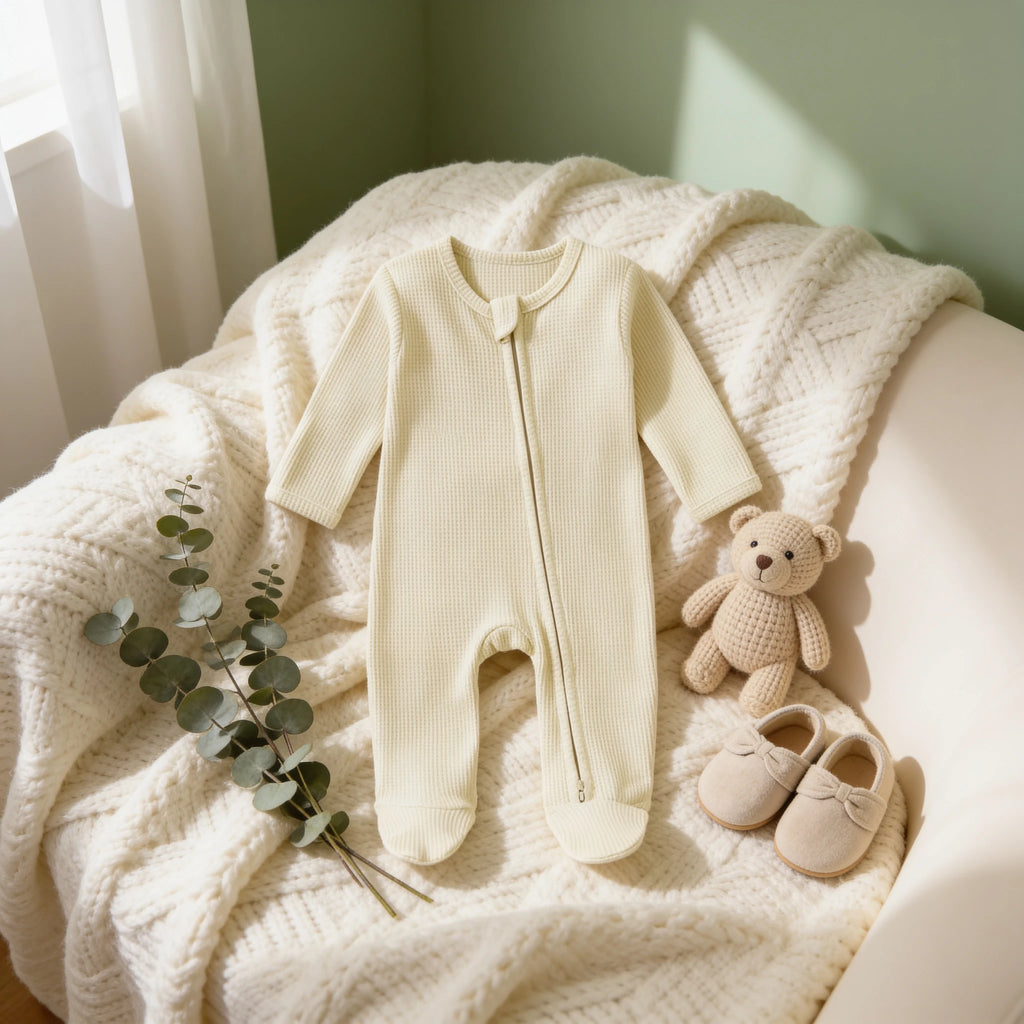 Combinaison Pur Coton Bébé - Jaune - Cocon