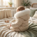 Combinaison Neige Bebe - Beige - Porté
