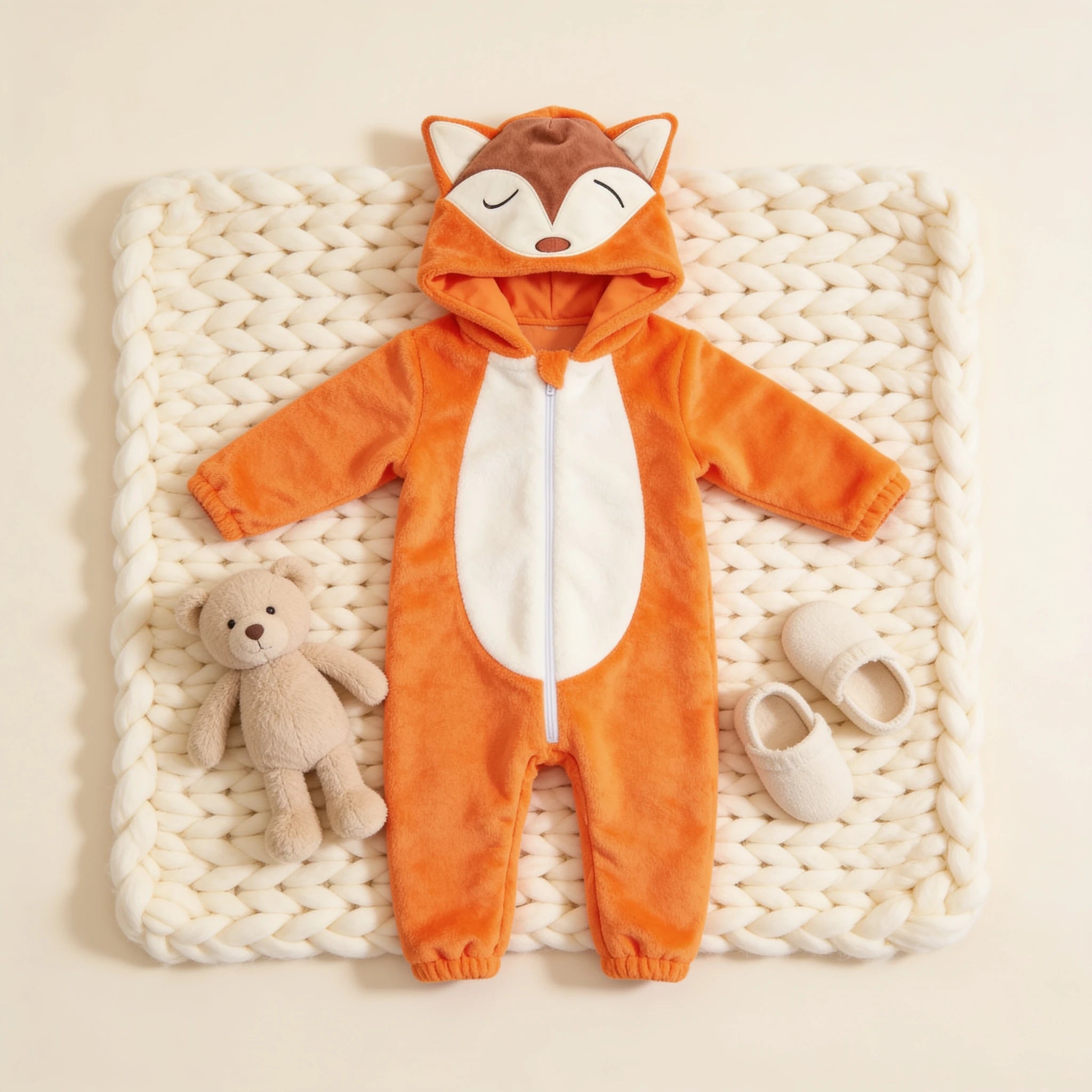 Combinaison Deguisement Bebe Carnivores - Renard - Cocon