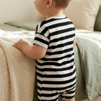 Combinaison Mariniere Bebe - Noir - Porté