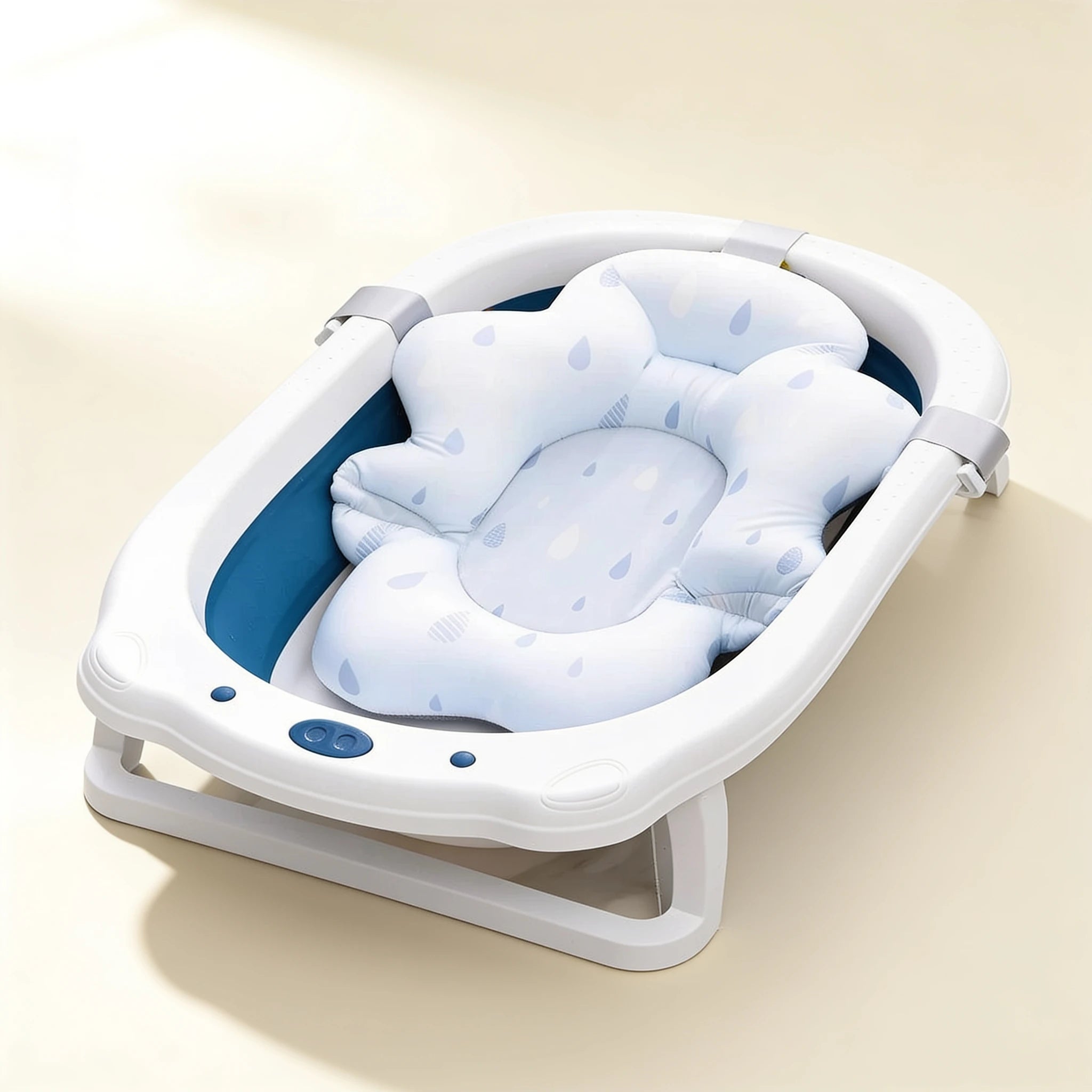 Coussin de baignoire bébé antidérapant Étoile – coloris Pluie