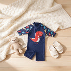 Combinaison Bebe Nageur Dinosaure - Dinosaure Rouge - Cocon