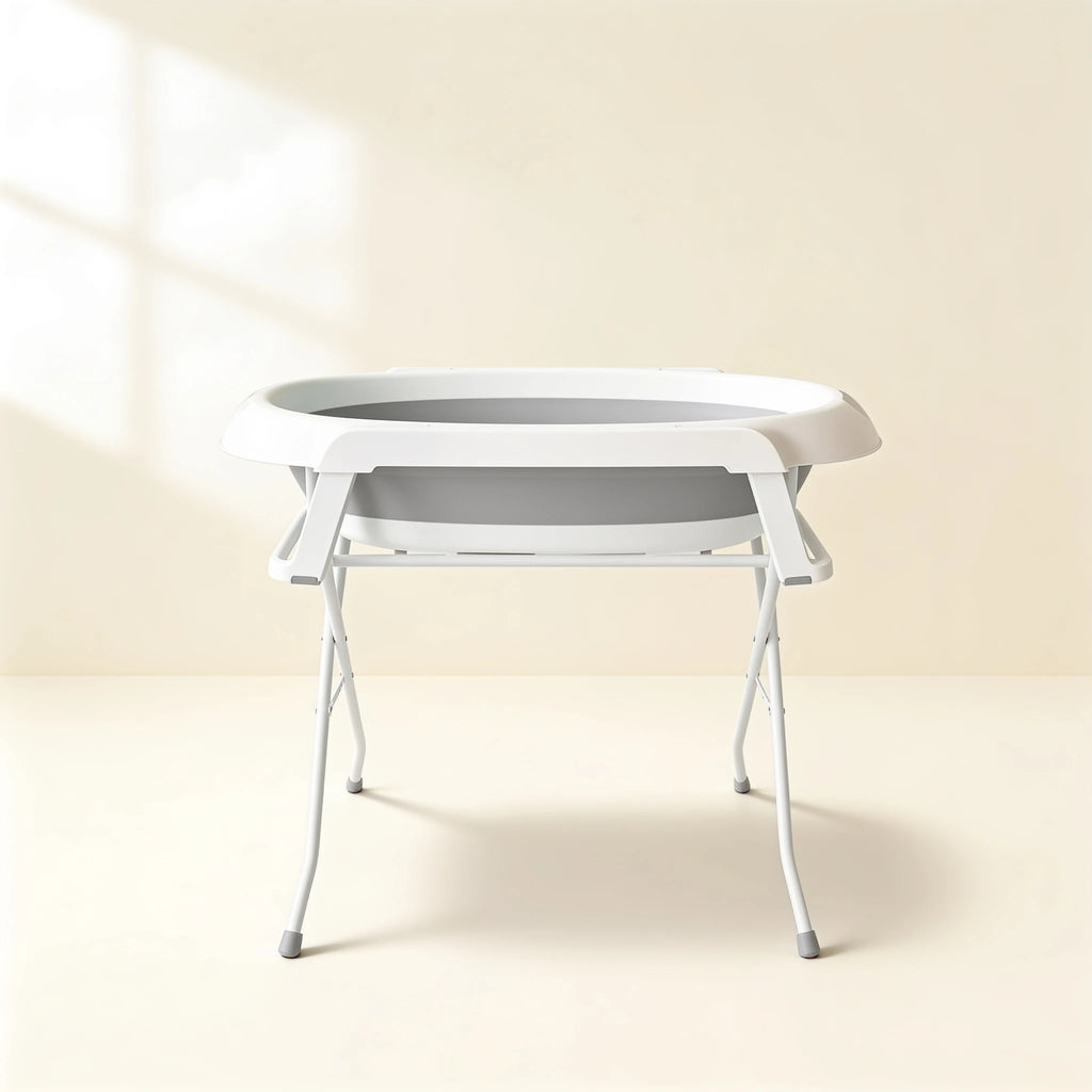 Baignoire bébé sur pied évolutive – coloris Gris