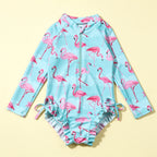 Combinaison Flamant Rose Bebe - produit - Flat