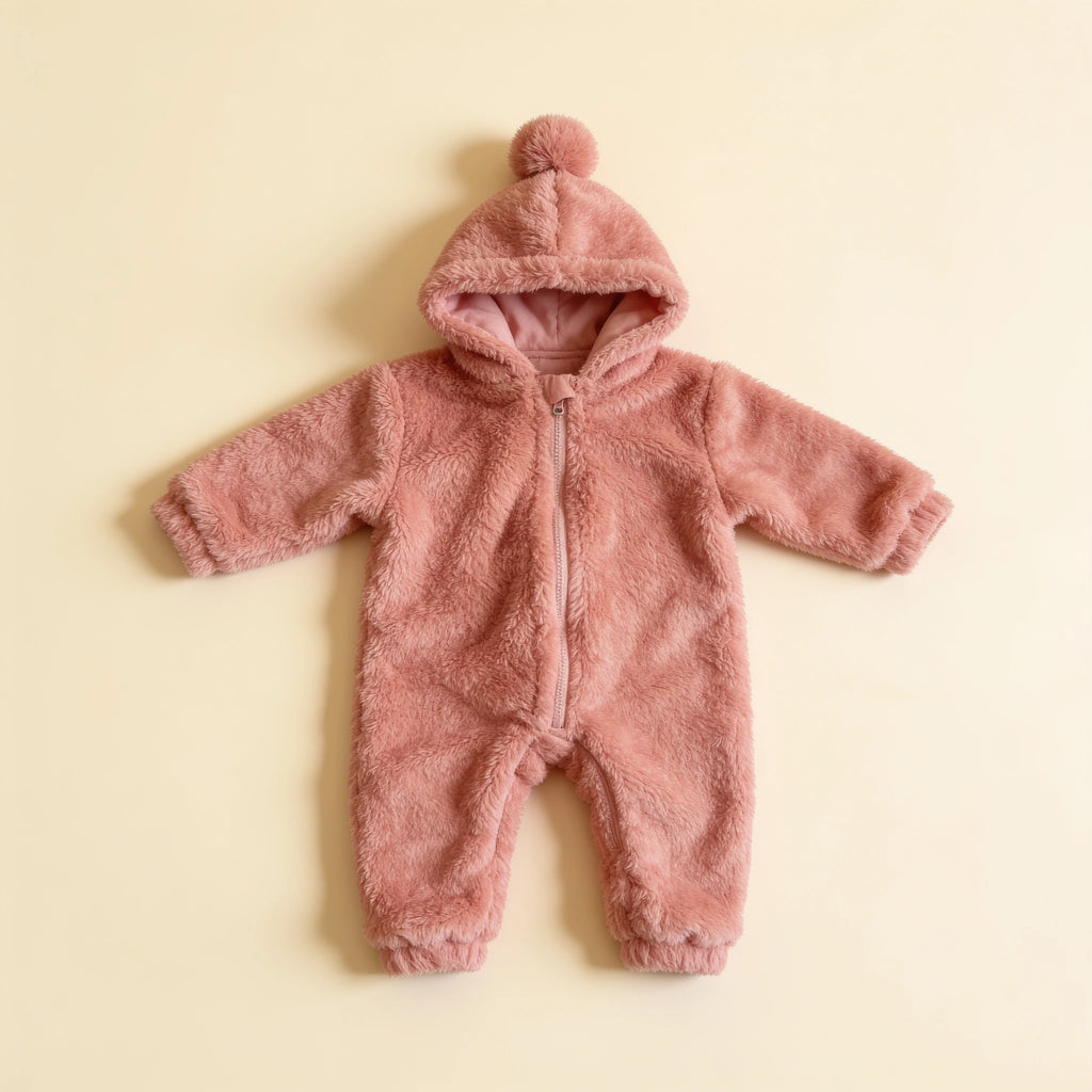 Combinaison polaire pour bebe - Rose - Flat