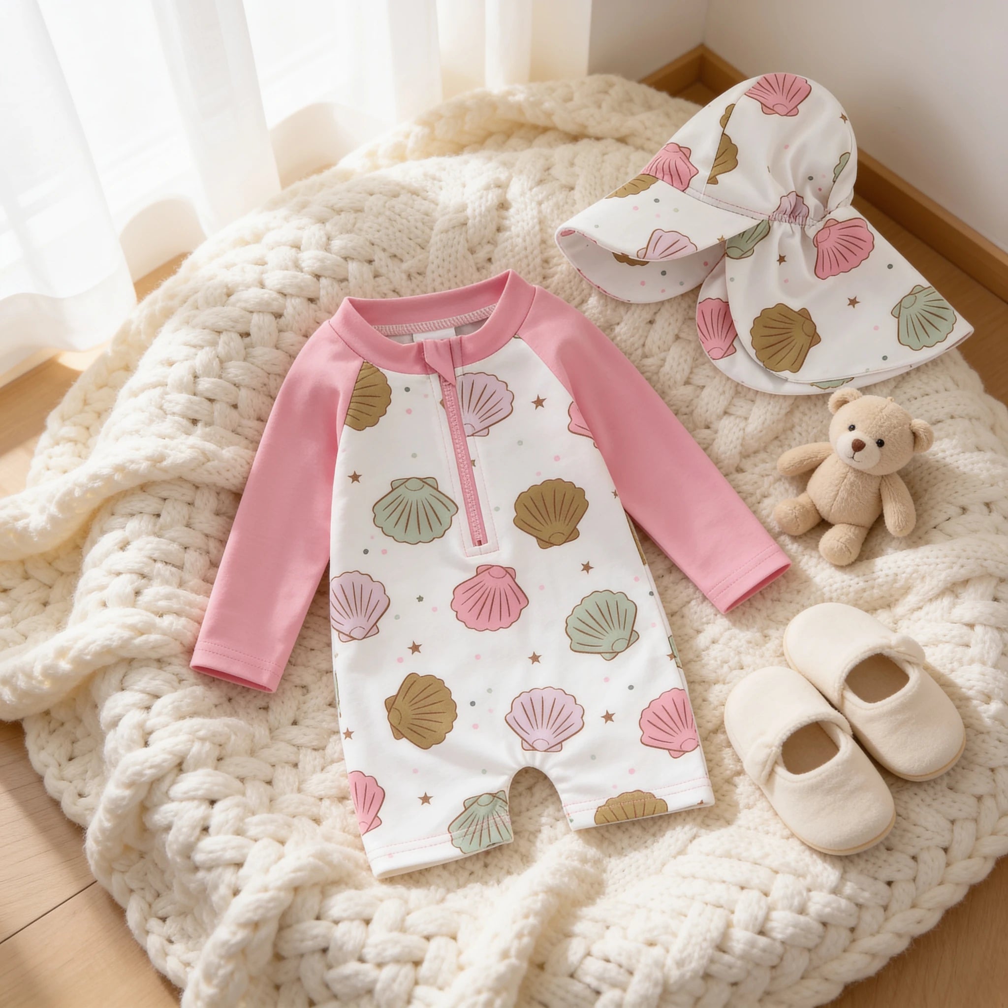 Combinaison Bebe Coquillage - Blanc - Cocon