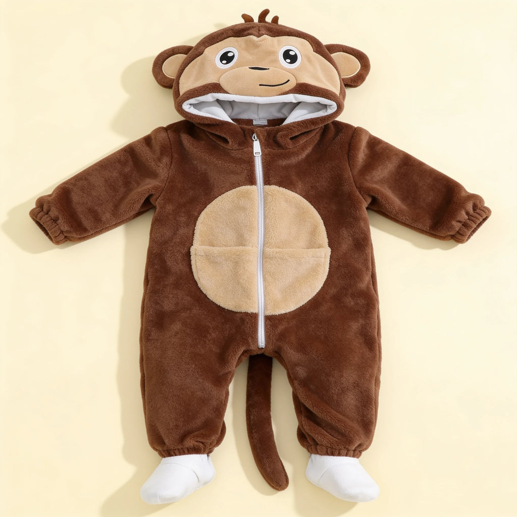 Combinaison Deguisement Bebe Animaux - Singe - Flat