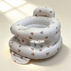 Transat de bain bébé gonflable protection 360° – coloris Ourson