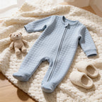 Combinaison Pur Coton Bébé - Bleu - Cocon