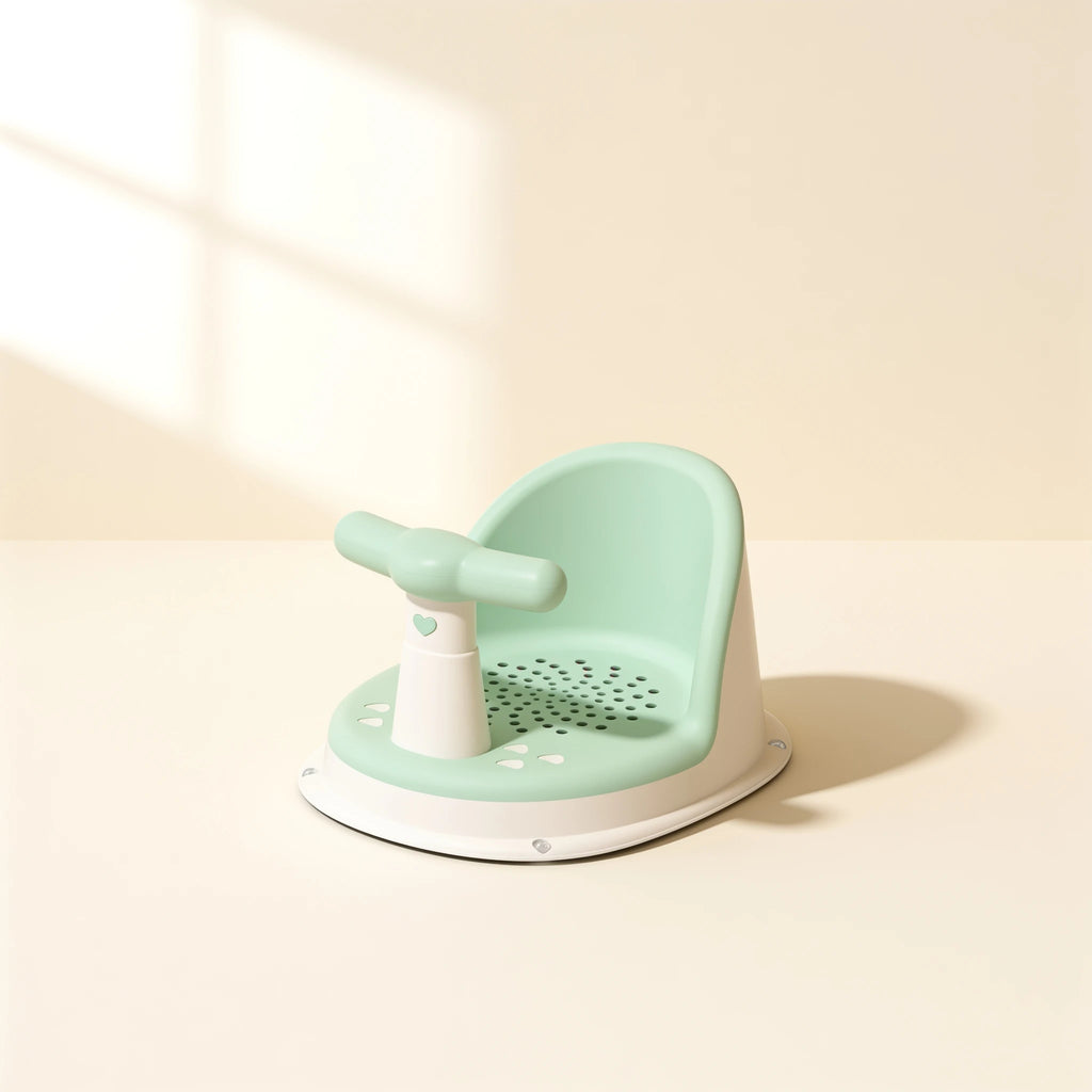 Transat de bain bébé sécurisé maintien stable – coloris Vert