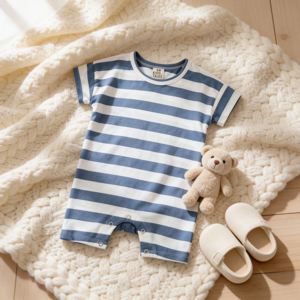 Combinaison Mariniere Bebe - Bleu - Cocon