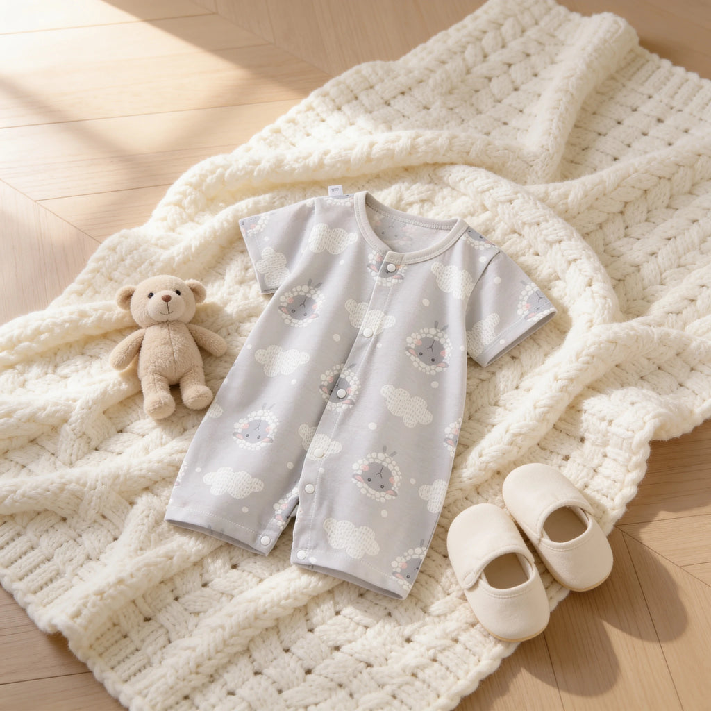 Combinaison Pyjama Bebe Animaux Terrestres - Moutons - Cocon