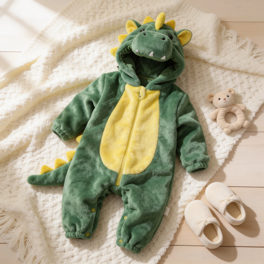 Combinaison Deguisement Bebe Dragon - Dragon Vert - Cocon