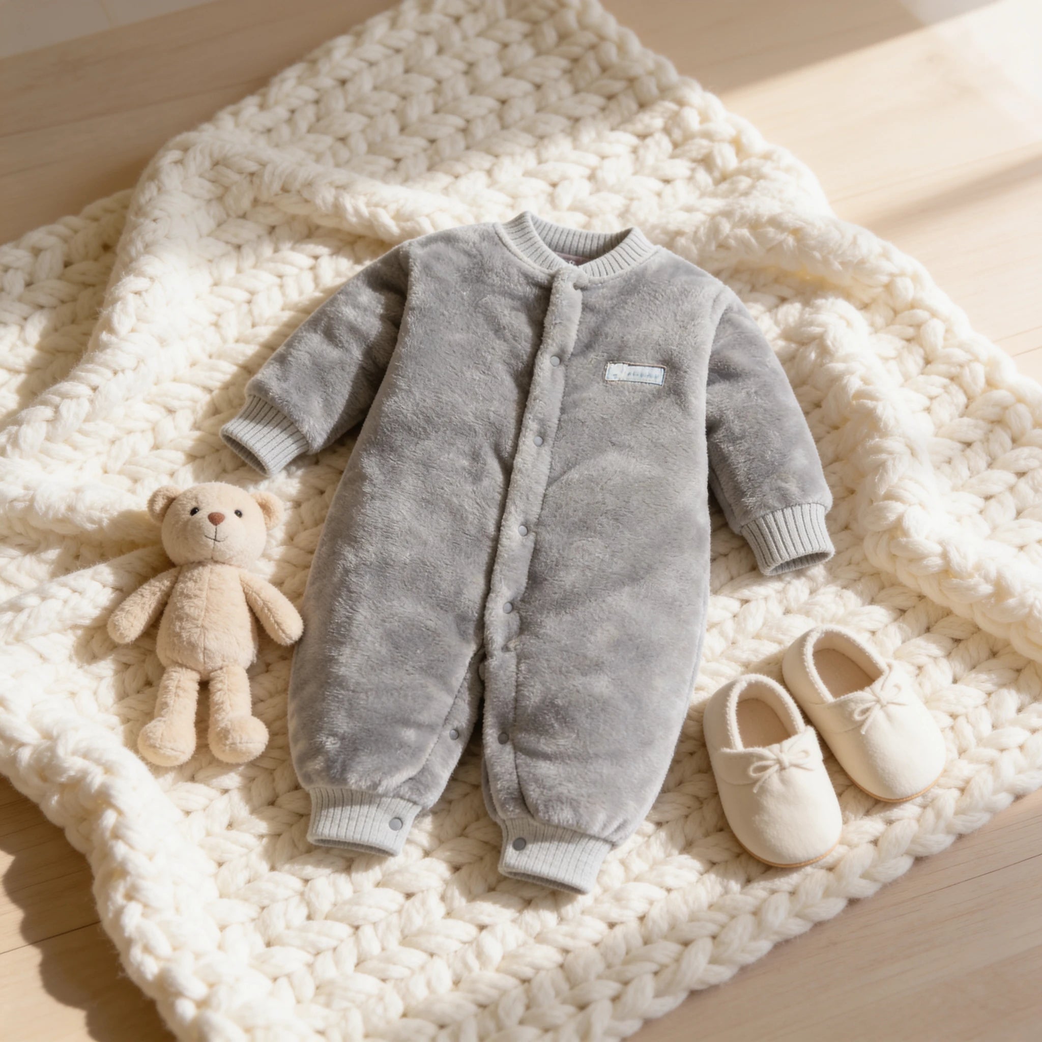 Combinaison Moumoute Bebe - Gris - Cocon