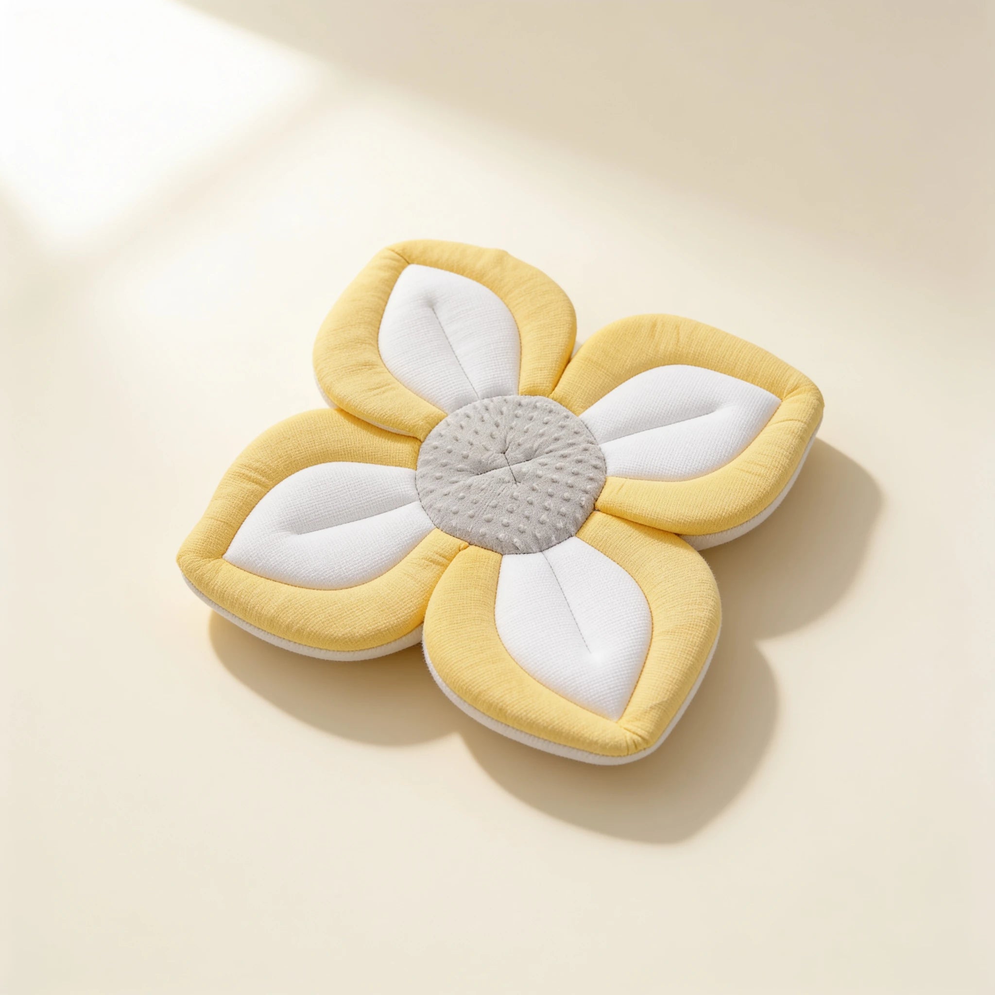 Coussin de baignoire bébé petit compagnon Doudou – coloris Fleur Jaune