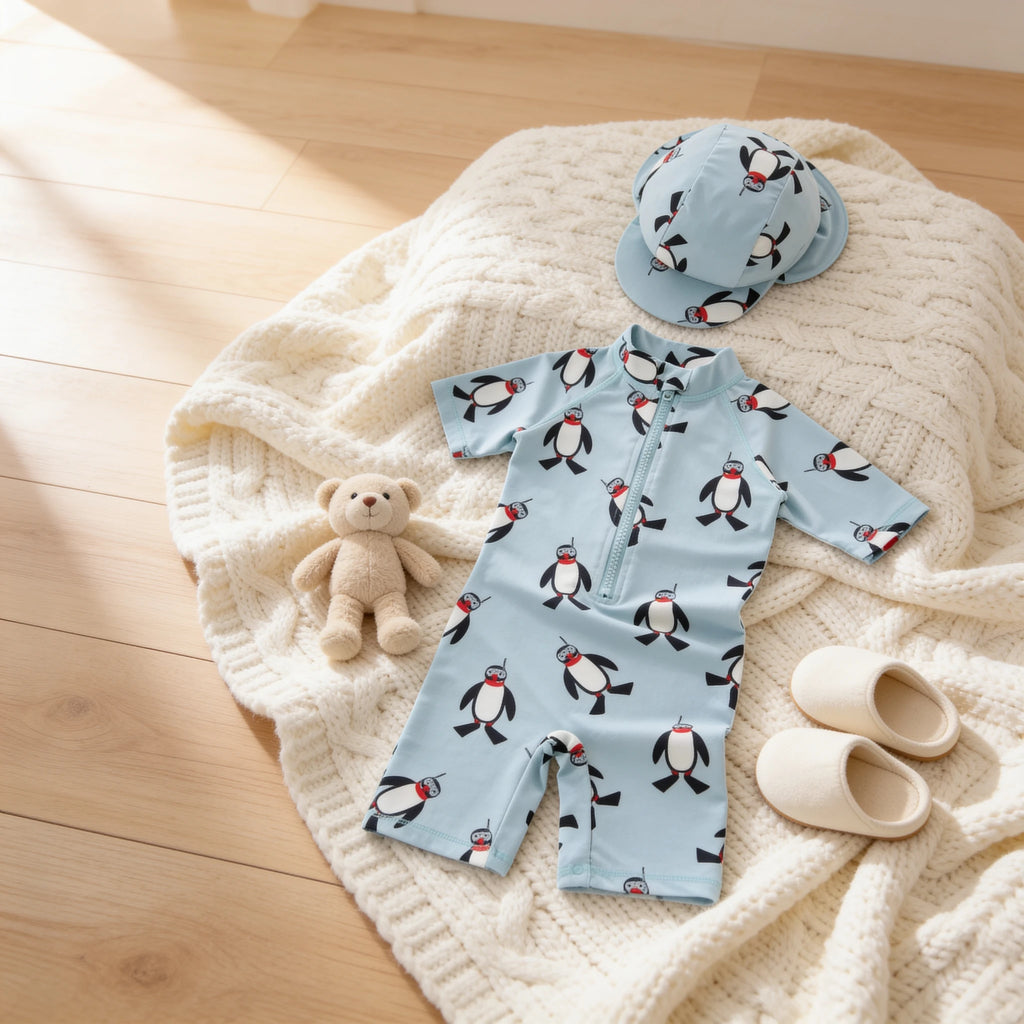 Combinaison Bebe Nageur Aqua - Pingouin - Cocon