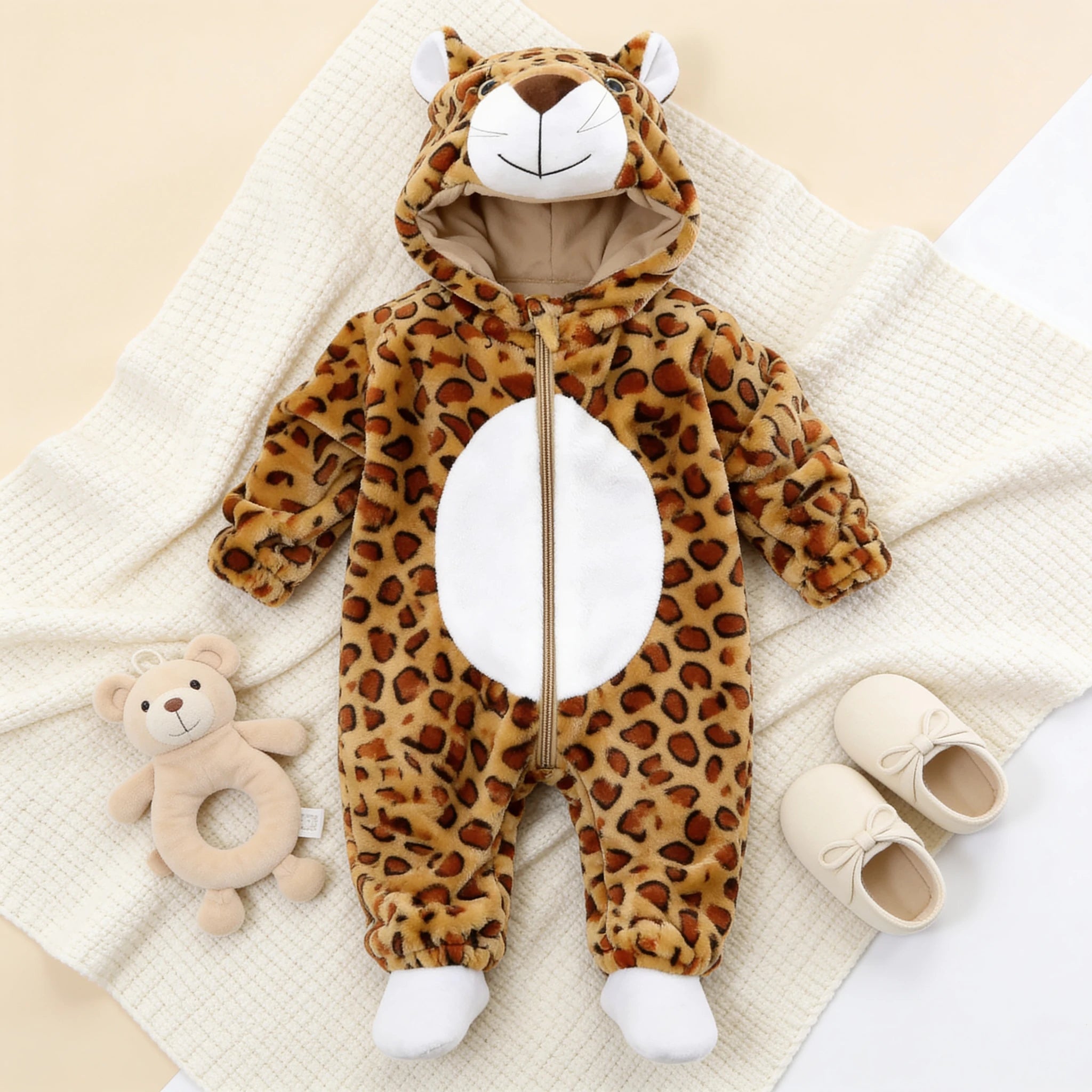 Combinaison Deguisement Bebe Felins - Léopard - Cocon