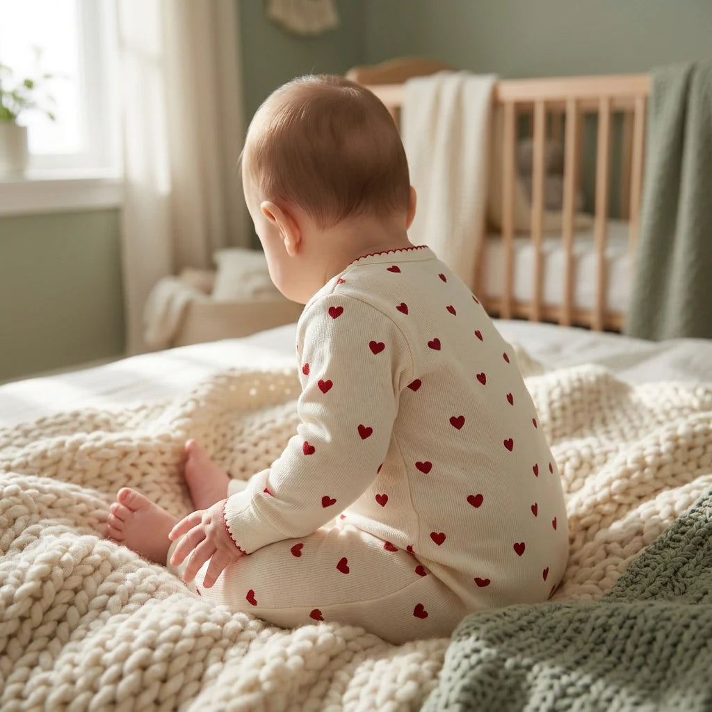 Combinaison Bebe Coeur - produit - Porté