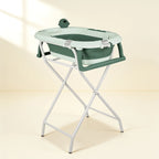 Baignoire bébé sur pied pliable avec thermomètre – coloris Vert