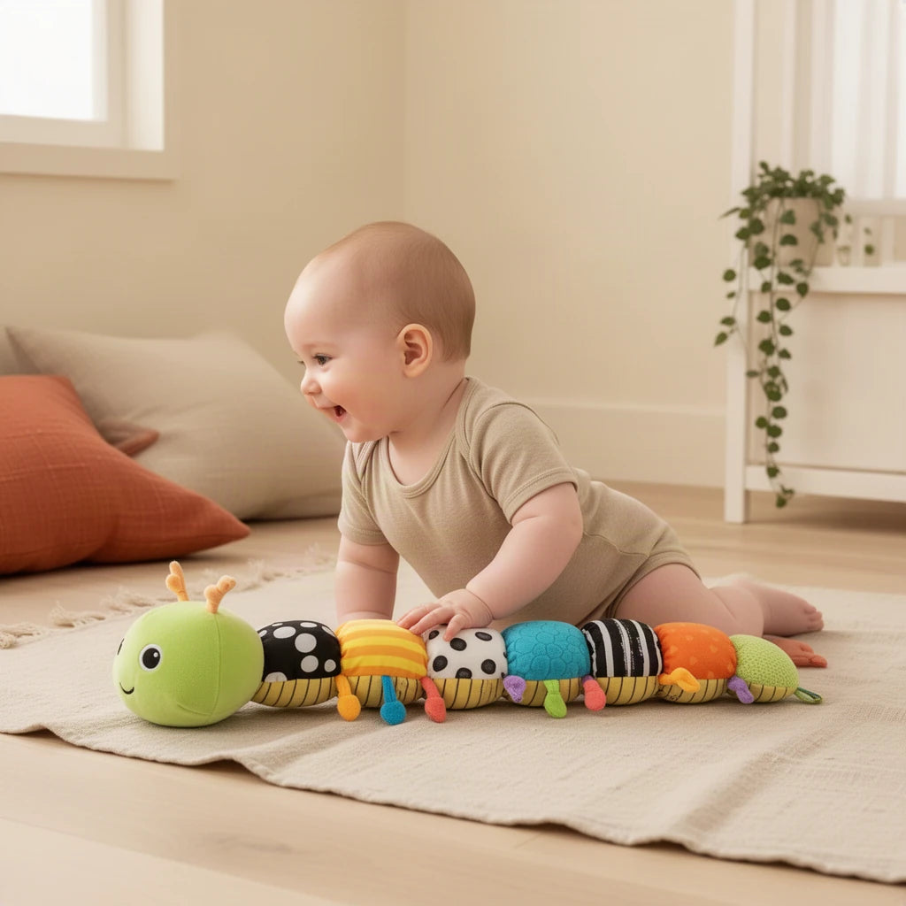 Animal Musical Montessori : enfant qui joue seul dans sa chambre