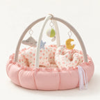 Arche d'éveil avec tapis 2 en 1, coloris rose, sur fond clair