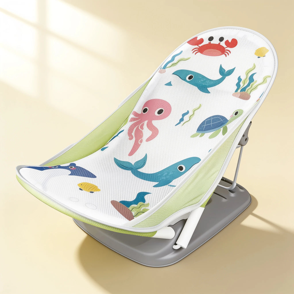 Transat de bain bébé poissons Nomade – coloris Gris