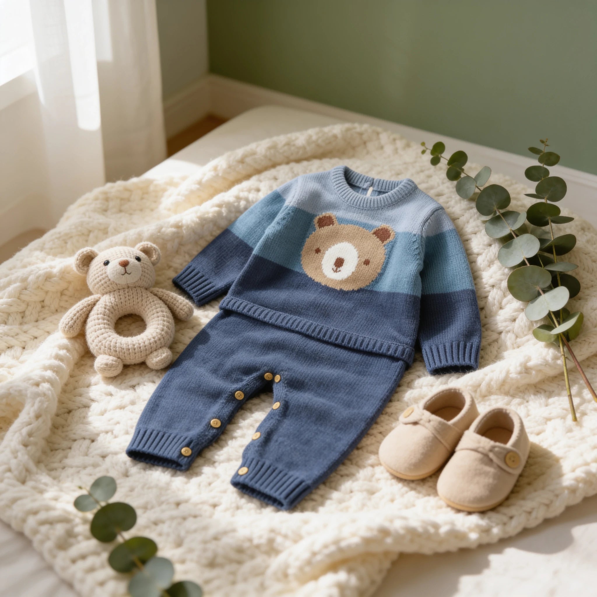 Combinaison Bebe Laine Ourson - produit - Cocon