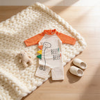 Combinaison Bebe Nageur Dinosaure - Dinosaure Orange - Cocon