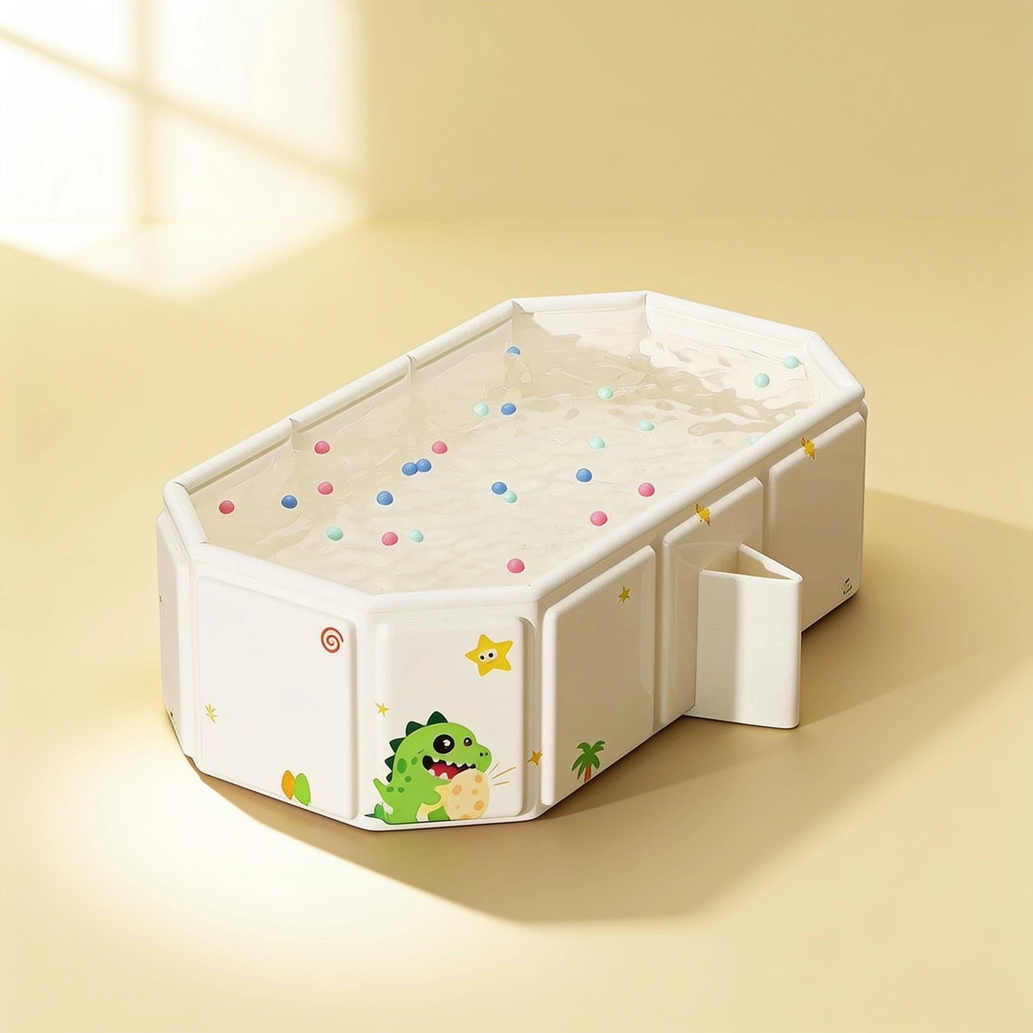 Baignoire bébé pliable grand format Lagon – coloris Dinosaure