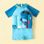 Combinaison Bebe Flottante Dinosaure - Dinosaure Bleu - Flat
