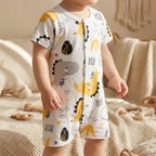 Combinaison Pyjama Bebe Préhistoire - T-Rex - Porté