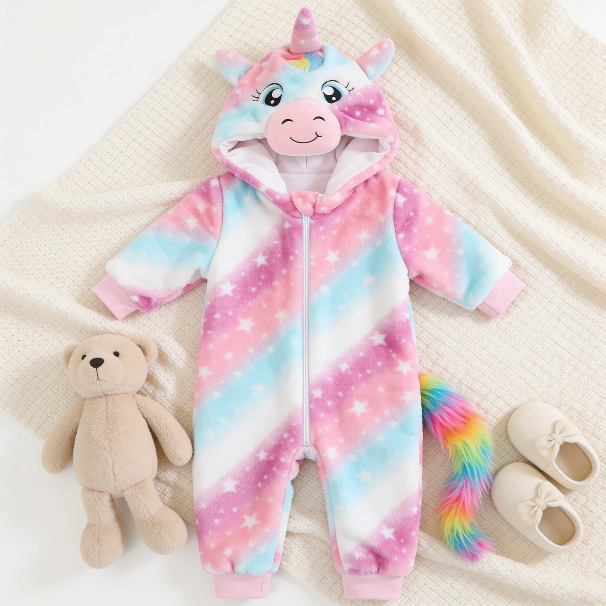 Combinaison Deguisement Bebe Licorne - Licorne Rose - Cocon