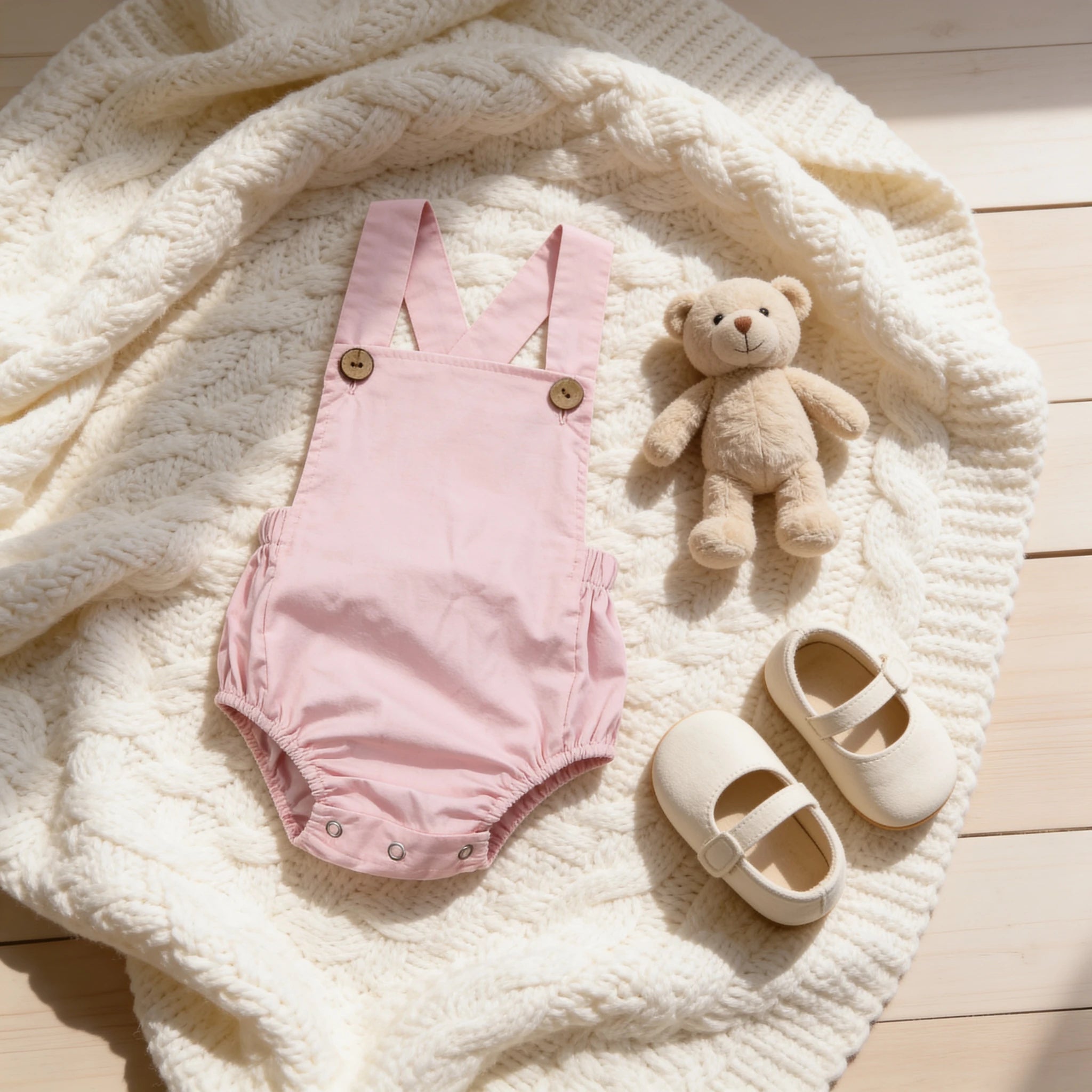 Combinaison Salopette Bebe Couleurs vives - Rose - Cocon