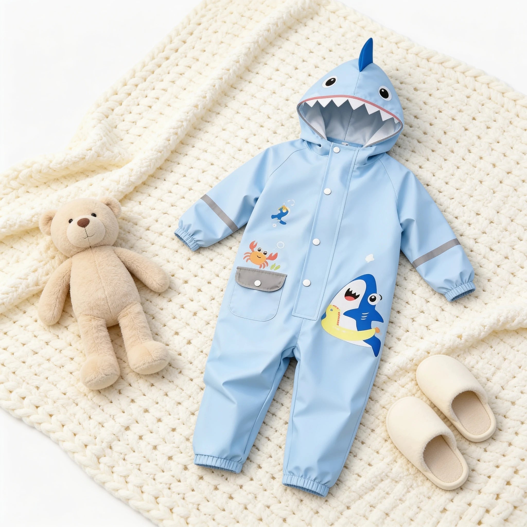 Combinaison Pluie Pour Bebe - Requin - Cocon