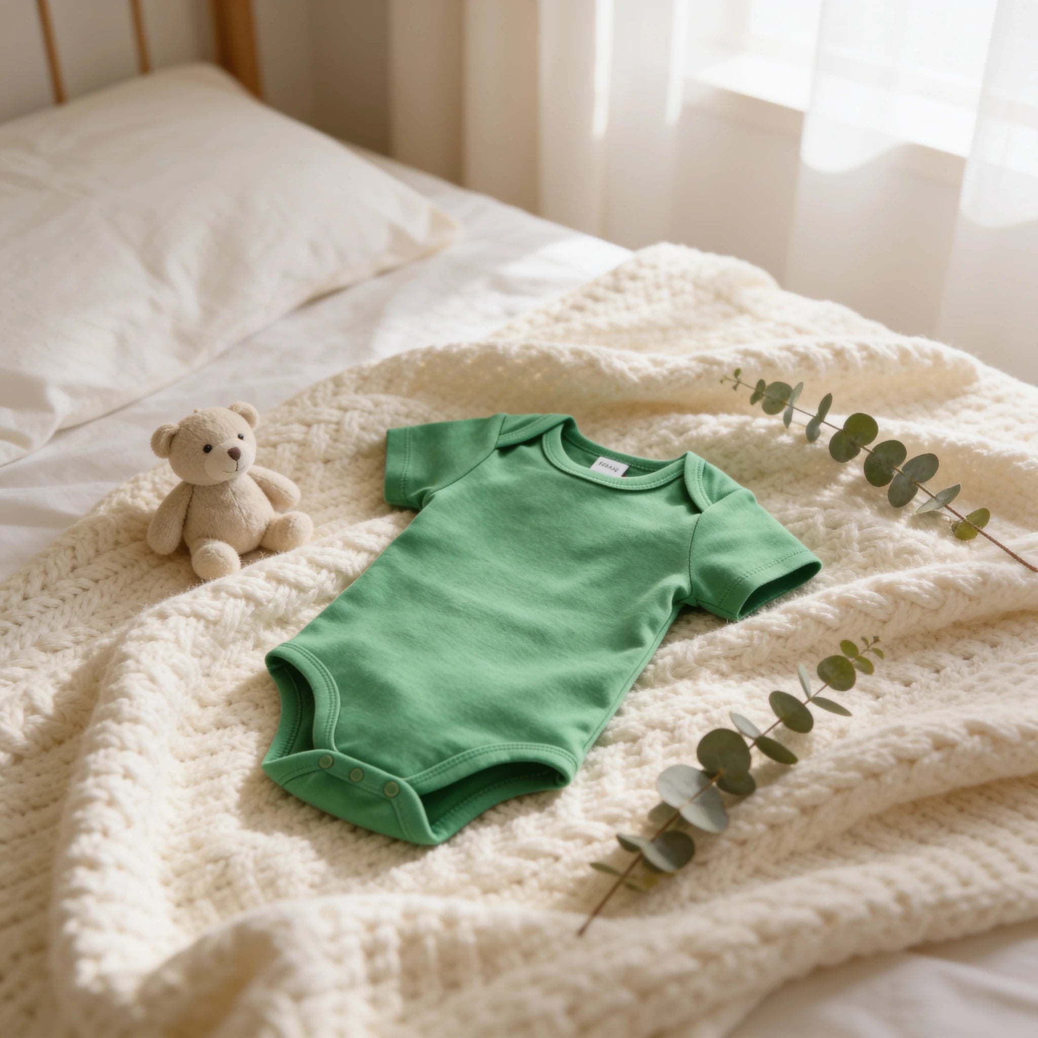 Combinaison Bebe Verte x3 - x3 - Cocon