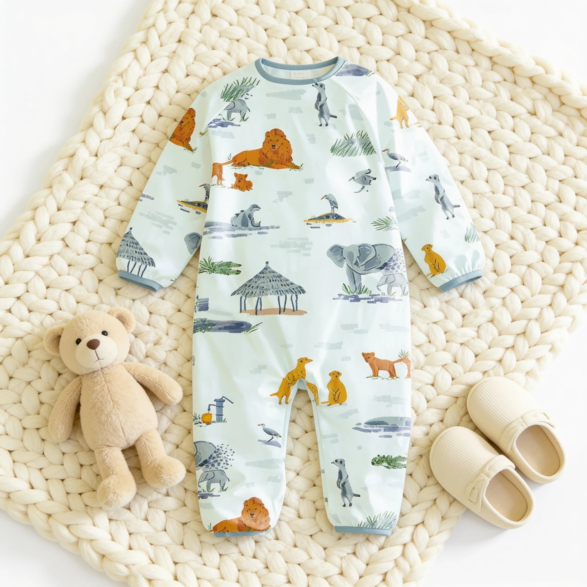 Combinaison Impermeable Bebe - Animaux Afrique - Cocon