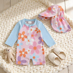 Combinaison Bebe Fleurs - Bleu - Cocon