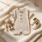 Combinaison Courte Bebe - Beige - Cocon