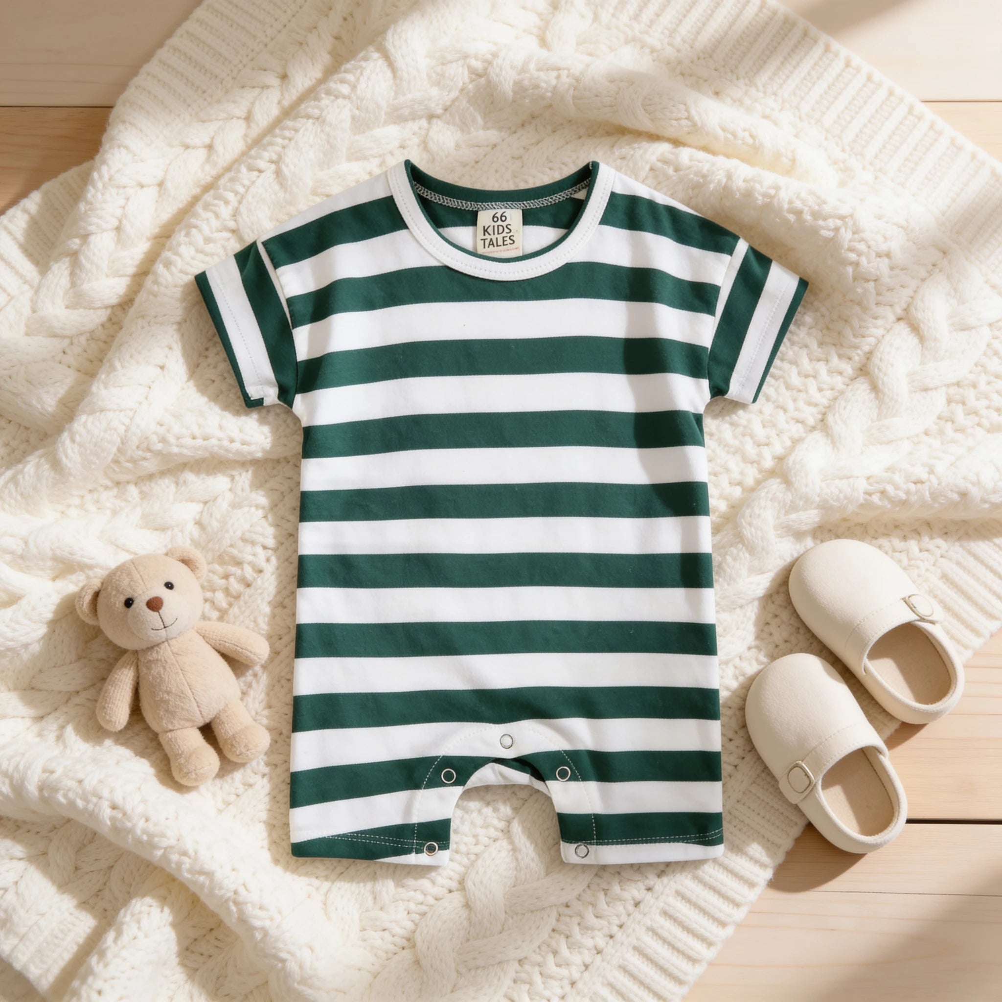 Combinaison Mariniere Bebe - Vert - Cocon
