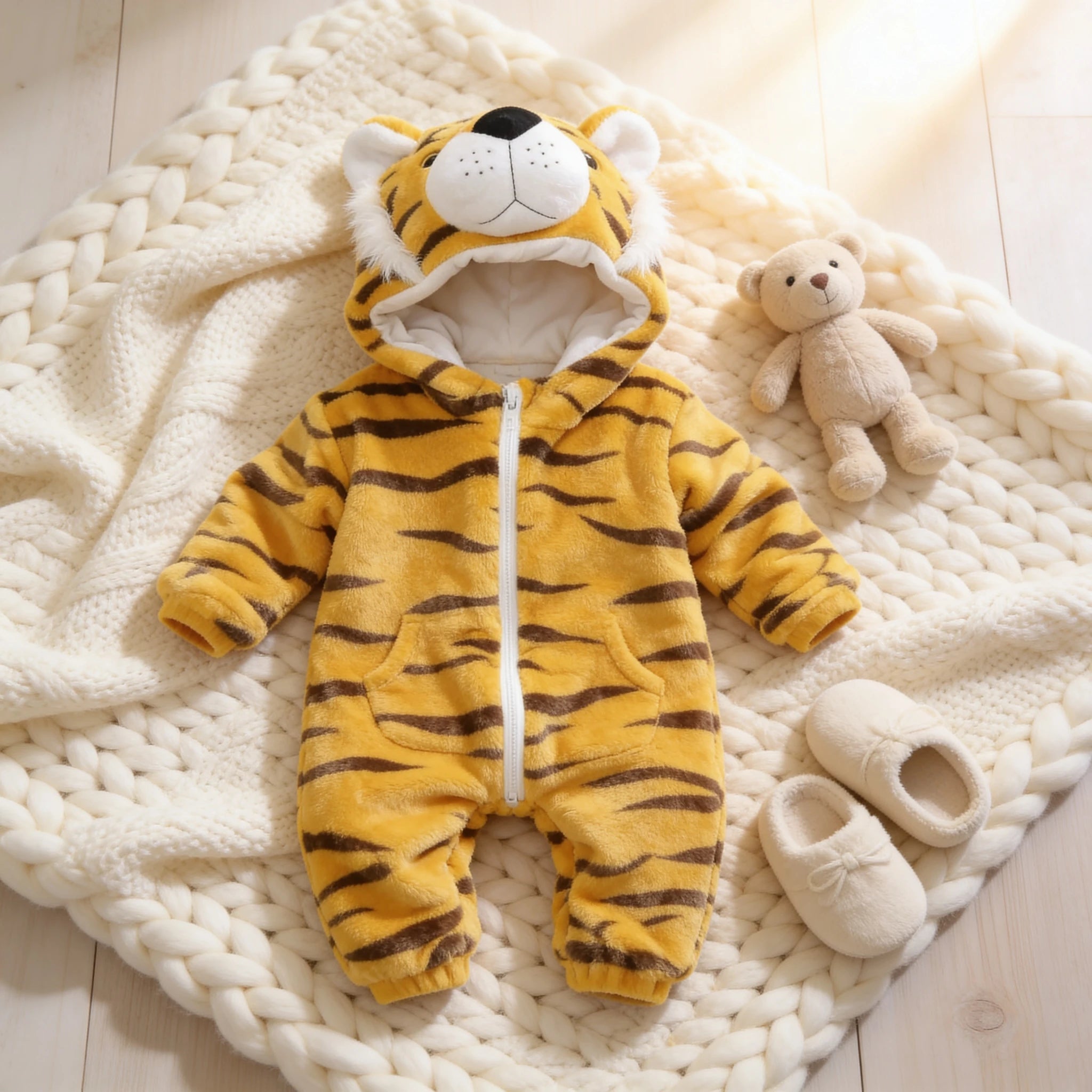 Combinaison Deguisement Bebe Felins - Tigre Mâle - Cocon