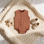 Combinaison Sans Manche Bebe - Marron - Cocon