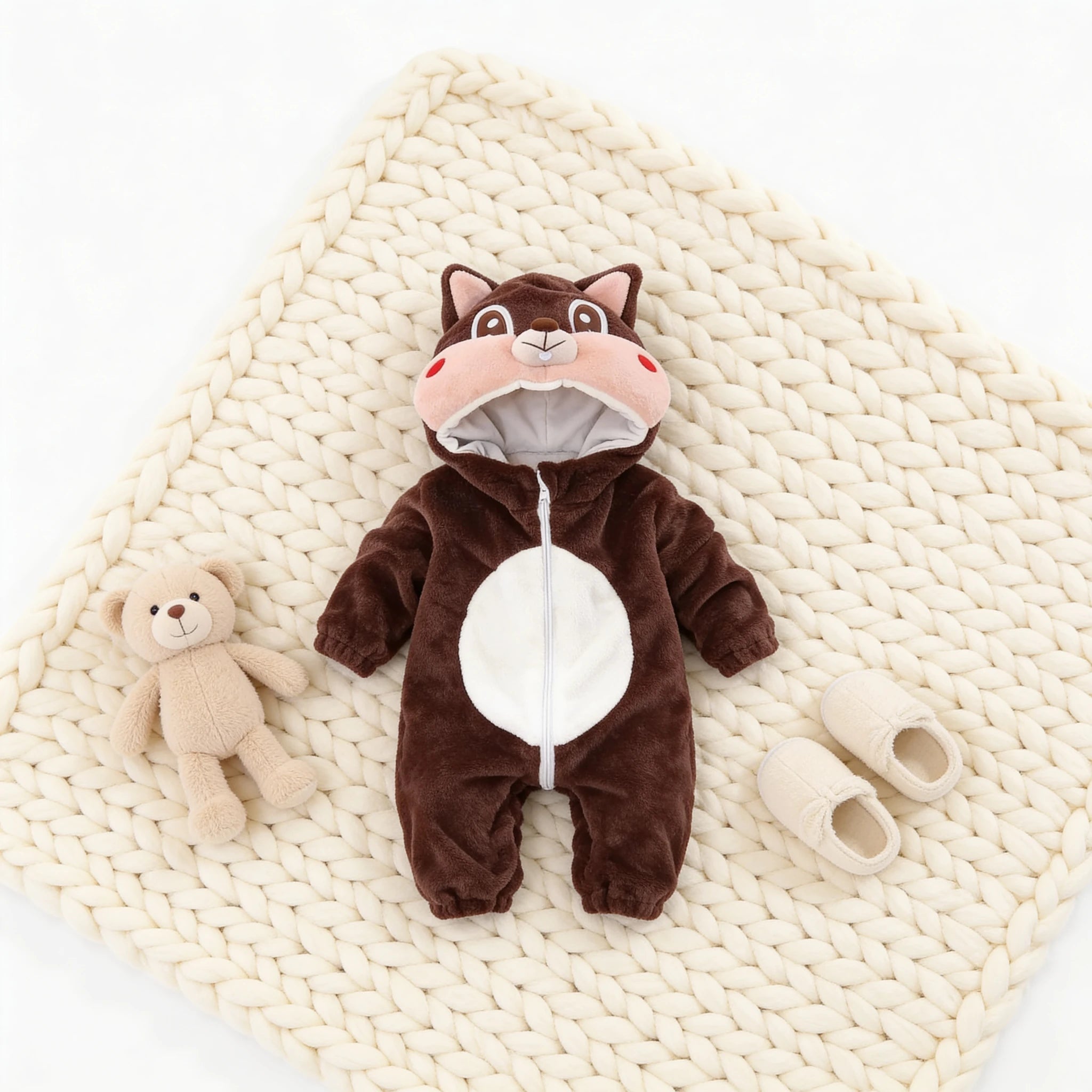 Combinaison Deguisement Bebe Rongeurs - Ecureuil - Cocon