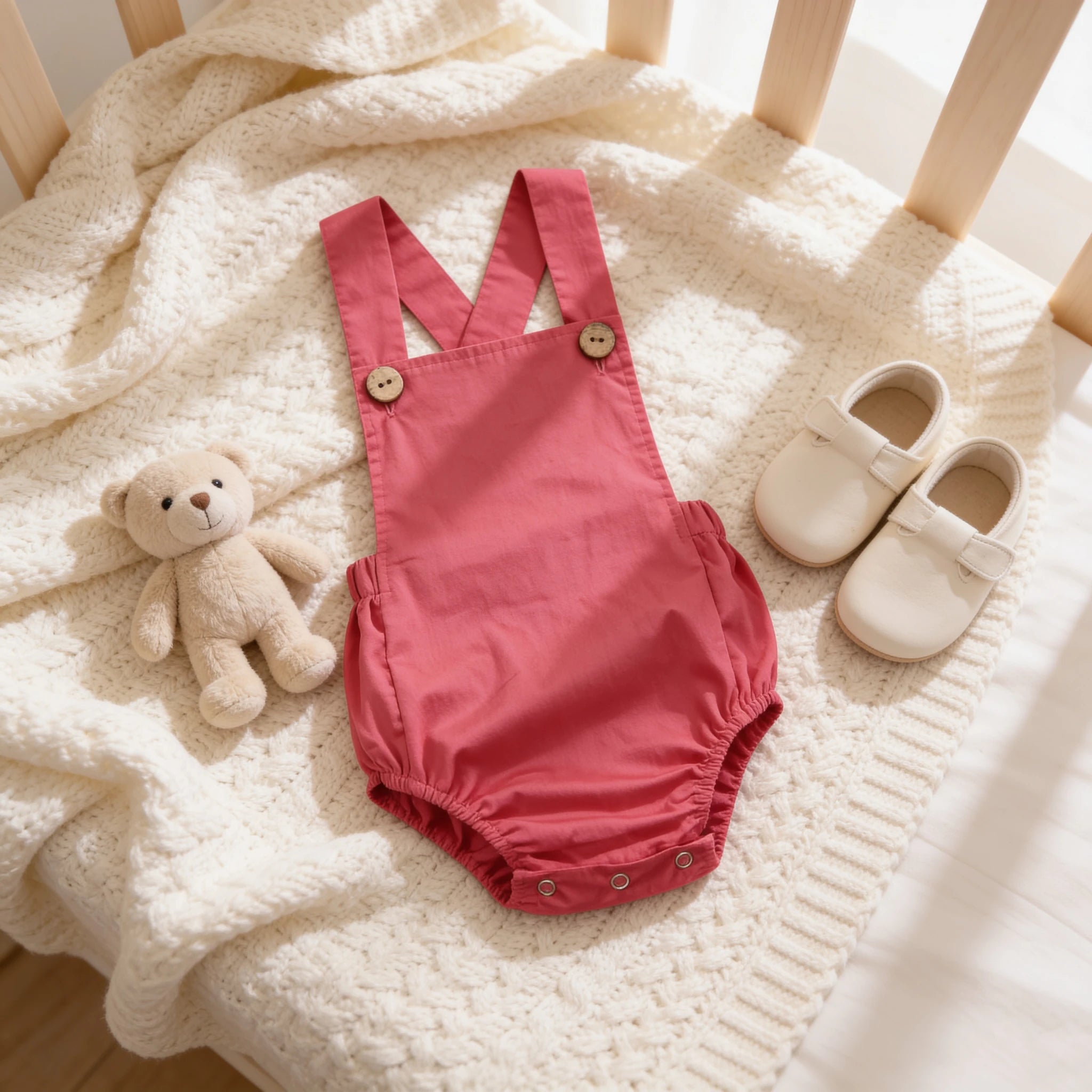 Combinaison Salopette Bebe Couleurs vives - Rouge - Cocon