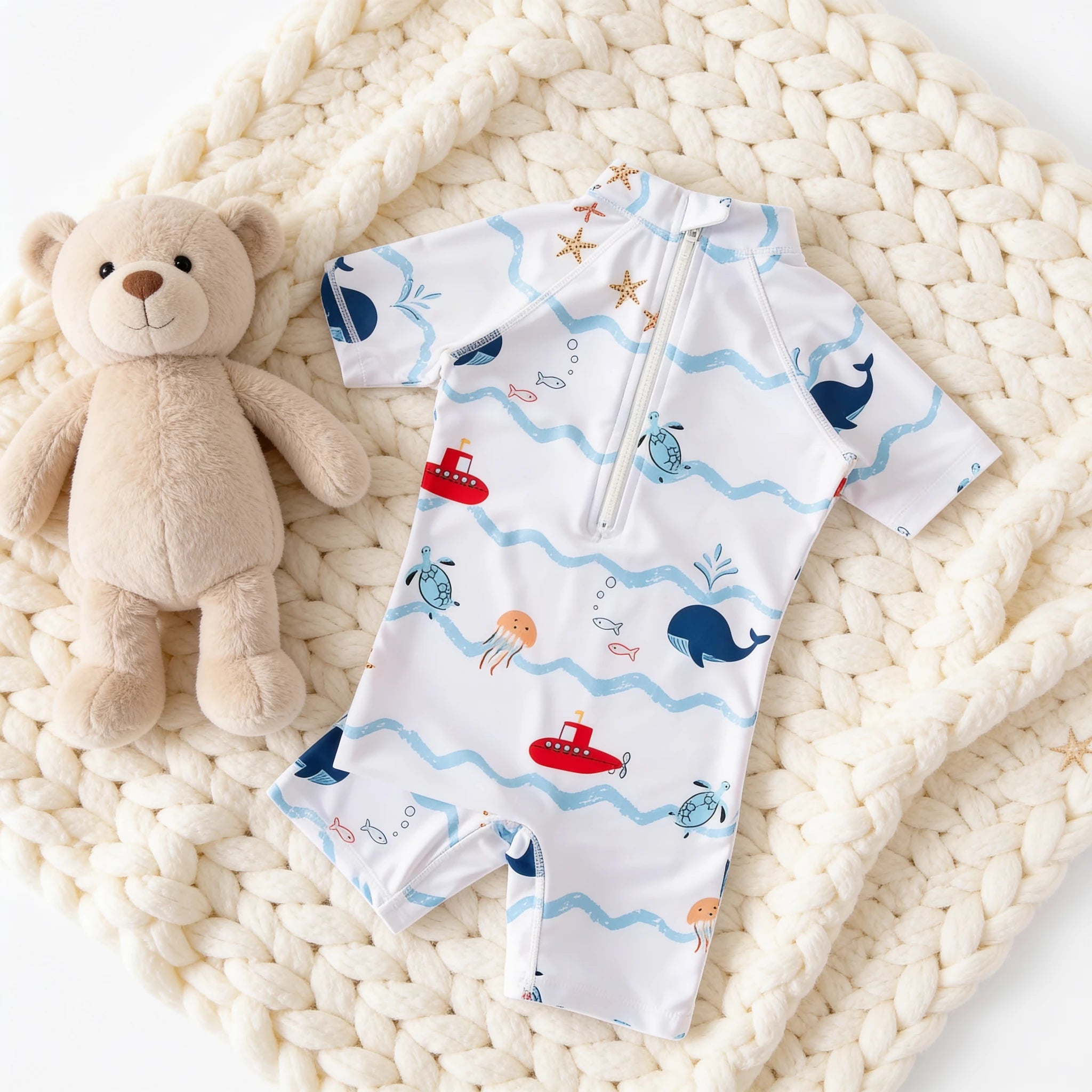 Combinaison Bebe Nageur Aqua - Océan - Cocon