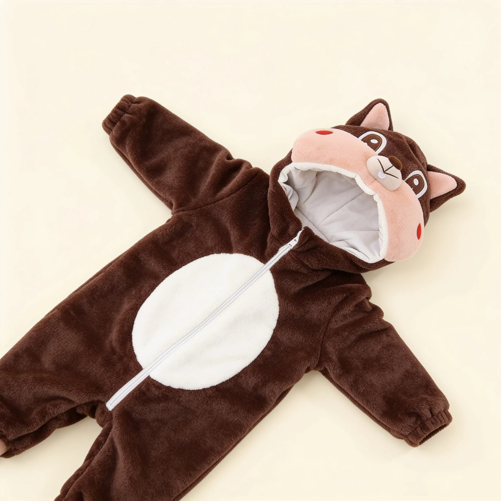 Combinaison Deguisement Bebe Rongeurs - Ecureuil - Flat
